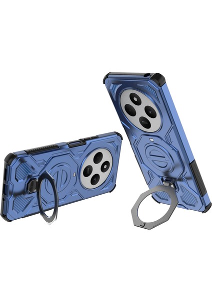 Xiaomi Redmi 14C 4g / 14R 5g / Poco C75 4g Döner Metal Ayaklı Pc + Tpu Telefon Arka Kılıfı (Yurt Dışından) fiyatları