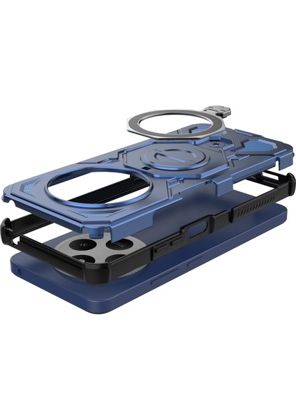 Xiaomi Redmi 14C 4g / 14R 5g / Poco C75 4g Döner Metal Ayaklı Pc + Tpu Telefon Arka Kılıfı (Yurt Dışından) modelleri