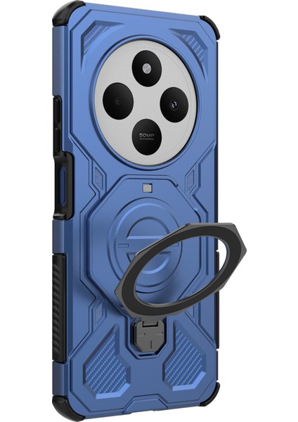 Xiaomi Redmi 14C 4g / 14R 5g / Poco C75 4g Döner Metal Ayaklı Pc + Tpu Telefon Arka Kılıfı (Yurt Dışından) fırsatları