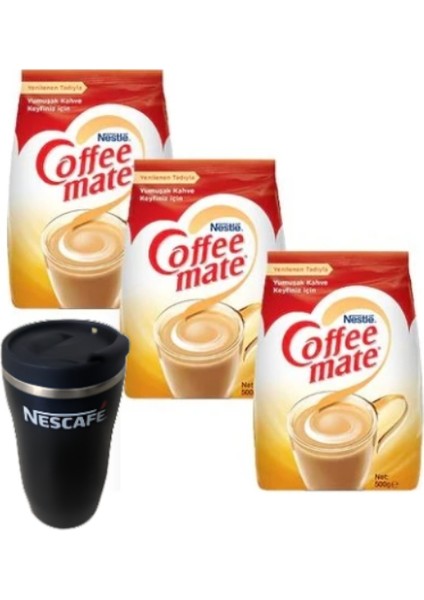 Nestle Coffee Mate 500 Gr*3 + Termos