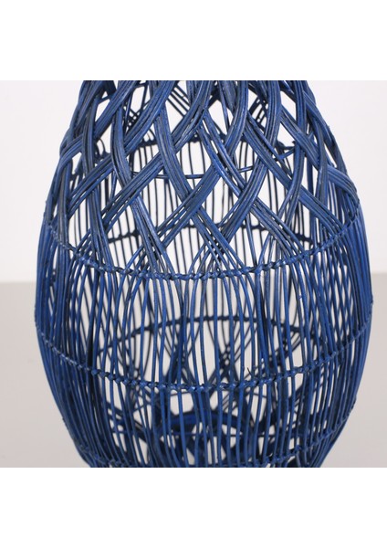 Mylamp Seher Mavi Rattan Mumluk 30X50X60 cm modelleri
