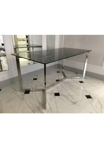 Cton Paslanmaz Metal Cam Yemek Masası fiyatları