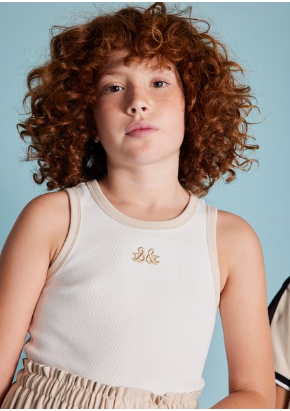 10-16 Yaş Kız Çocuk Bej Elbise - Bej