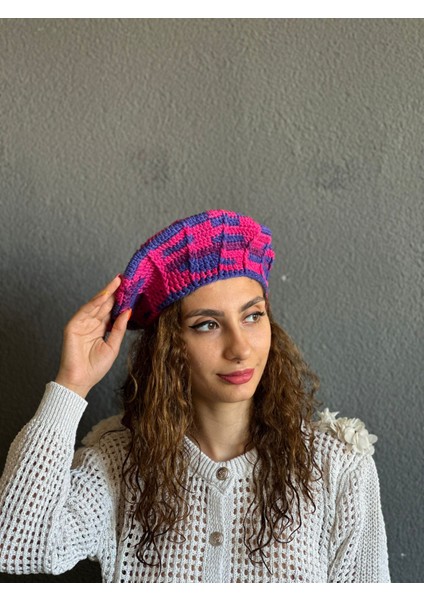 El Örgüsü Fransız Ressam Kadın Bere indirimleri