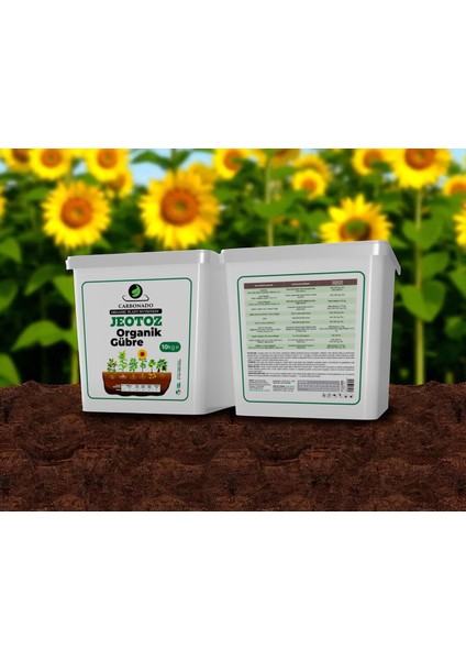 Jeotoz Organik Gübre 10 kg – %100 Doğal, Toprak Canlandırıcı ve Güçlü Bitki Besini