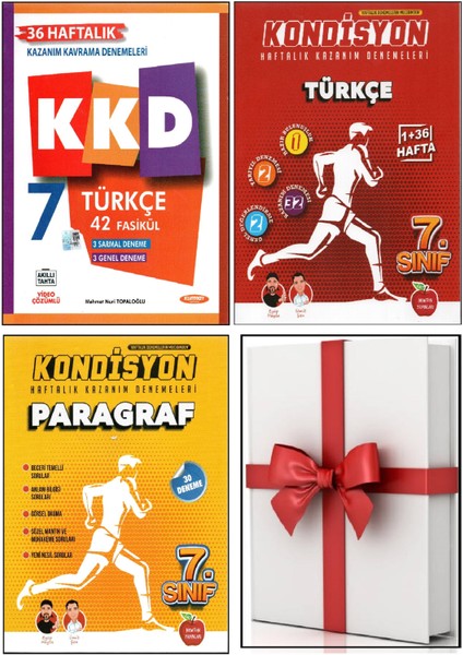 Kurmay 7. Sınıf Kkd Türkçe+Newton Kondisyon Türkçe+Paragraf+Hediye Yp (4 Kitap)
