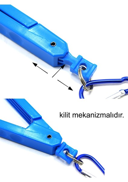 Grip Balık Tutucu Karabinalı Maşa 20CM Mavi fırsatları