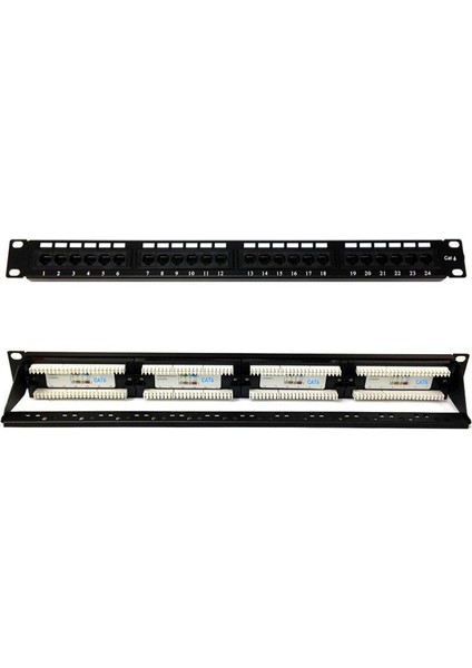 24 Port Cat6 Patch Panel 24 Port Ethernet Panel