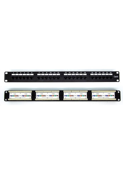 24 Port Cat6 Patch Panel 24 Port Ethernet Panel modelleri