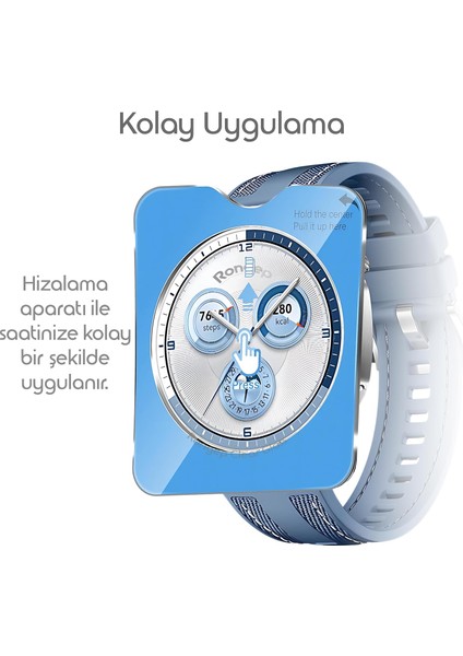 Watch Gt5 46MM Uyumlu Temperli Cam Ekran Koruyucu – Çizilmez 9h Sertlik, Kolay Uygulama, Yüksek Şeffaflık, Parmak Izi Önleyici