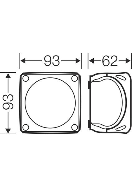 DK 0200 G IP 66 Kablo Bağlantı Buatı 93 x 93 x 62 (1 Adet)