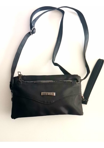 4 Fermuarlı Cepli Kadın Su Geçirmez Suni Deri Askılı Çanta