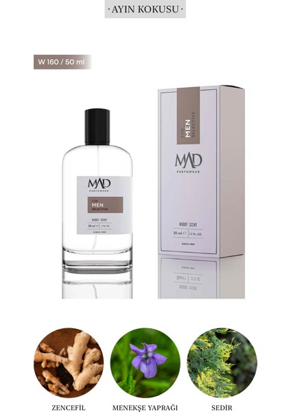 Mad W160 Selective 50 ml Erkek Parfüm