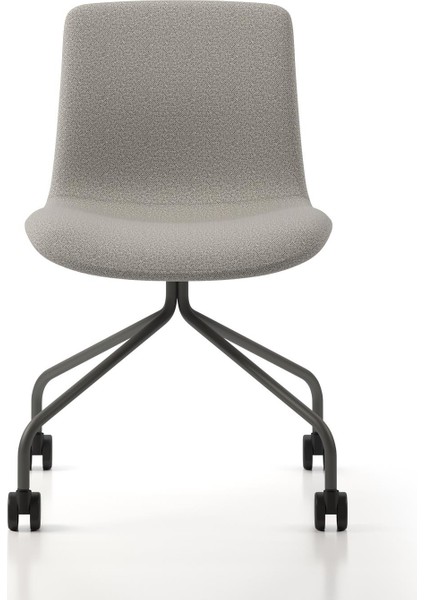 Poly Sandalye, Boyalı Ayak & Gri