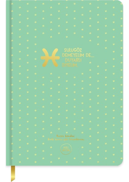 A5 96 Yp.çizgili Sert Kapak Ciltli Defter-Balık Burcu