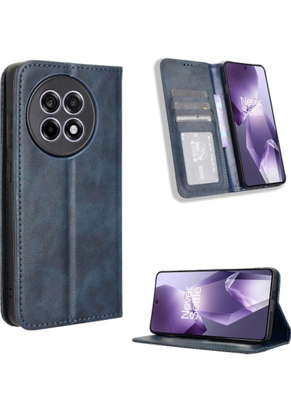 Oneplus 13R 5g Için Manyetik Kapatmalı Vintage Desen Pu Deri Cüzdan Kılıfı ve Kart Yuvaları (Yurt Dışından) fırsatları