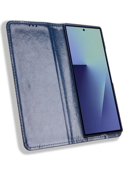 Samsung Galaxy Z Fold 7 Için Manyetik Kapatmalı Vintage Desen Pu Deri Cüzdan Kılıfı ve Kart Yuvaları (Yurt Dışından) indirimleri
