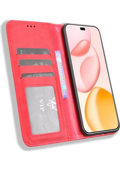 Honor 400 Pro Için Manyetik Kapatmalı Vintage Desen Pu Deri Cüzdan Kılıfı ve Kart Yuvaları (Yurt Dışından) indirimleri