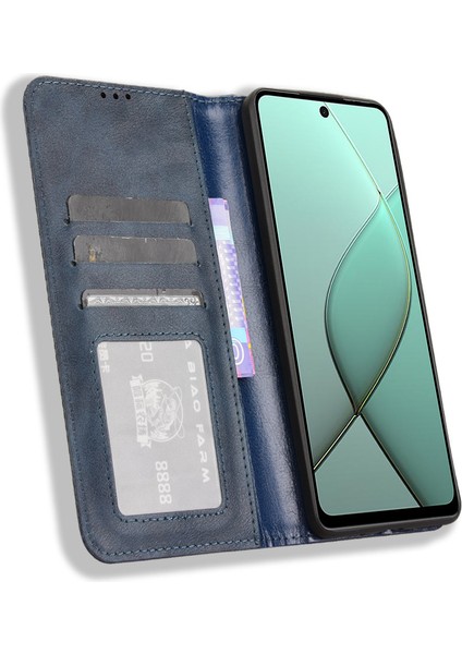 Tecno Spark 20 Pro 5g/kj8 Için Manyetik Kapatmalı Vintage Desen Pu Deri Cüzdan Kılıfı ve Kart Yuvaları (Yurt Dışından) indirimleri