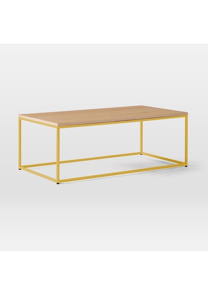 Stream Orta Sehpa Sarı Ayak Meşe Tabla fiyatları