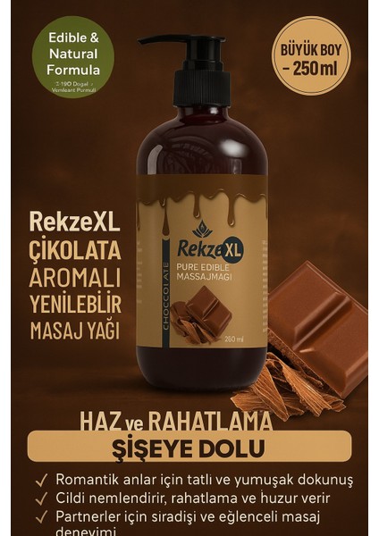 Çikolata Aromalı Masaj Yağı – 250 ml