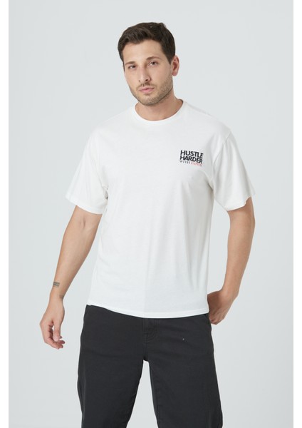 %100 Pamuk Erkek Relax Fit Rahat Kalıp Bisiklet Yaka Basic Düz Kısa Kollu Baskılı Tişört TNT-019 fiyatları
