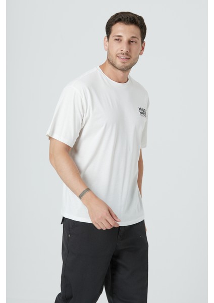 %100 Pamuk Erkek Relax Fit Rahat Kalıp Bisiklet Yaka Basic Düz Kısa Kollu Baskılı Tişört TNT-019 modelleri