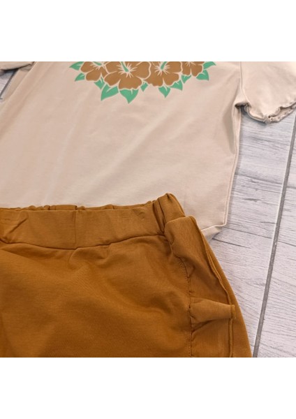 Büyük Kız Çocuk Şort Etekli Ikili Takım modelleri