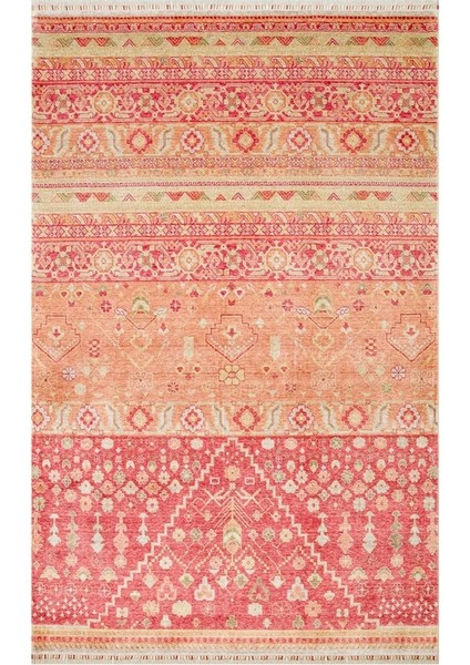 Nepal Zr 17 Yün Viskon Tensel Red Autumn Otantik Modern Uşak Desenli Halı
