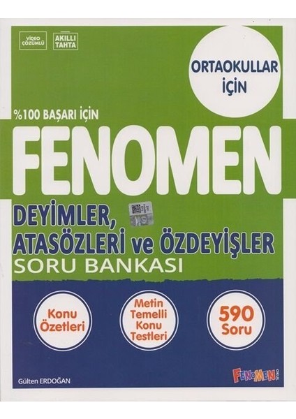 Fenomen 2026 8. Sınıf Deyimler Atasözleri ve Özdeyişler Soru Bankası
