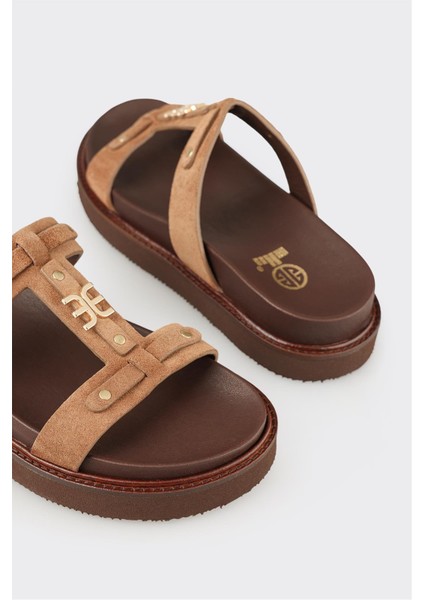 Naturel Deri Kadın Spor Terlik indirimleri