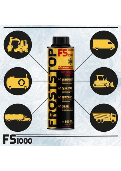 FS-1000 Dizel Donma Önleyici Katkı -33°c Kış Koruması, 2X300 ml fiyatları