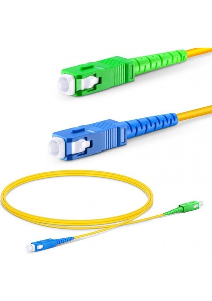 Sc / Upc To Sc / Apc Fiber Optik Kablo Fiber Optik Patch Cord Kablo 15M indirimleri