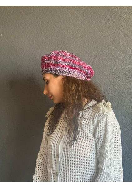 El Örgüsü Fransız Ressam Kadın Bere Ebruli modelleri