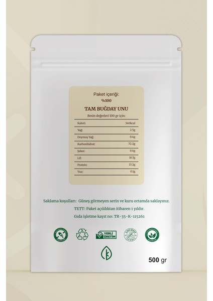 Tam Buğday Unu 500gr fiyatları