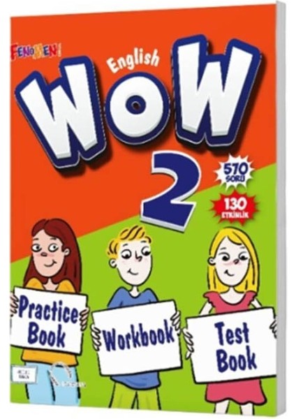 Fenomen 2026 2. Sınıf Wow English Practice Book Workbook Test Book