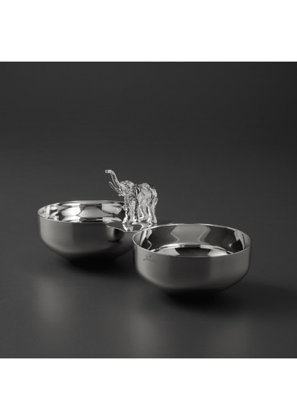 Ganesha Ikili Gümüş Çerezlik