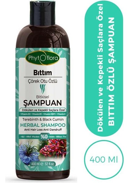 Bıttım Çörek Otu Özlü Bitkisel Şampuan