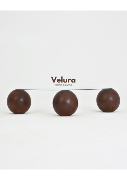 Modern Orta Sehpa & Cam Sehpa & Küre Sehpa & Top Sehpa - Koyu Ceviz fırsatları