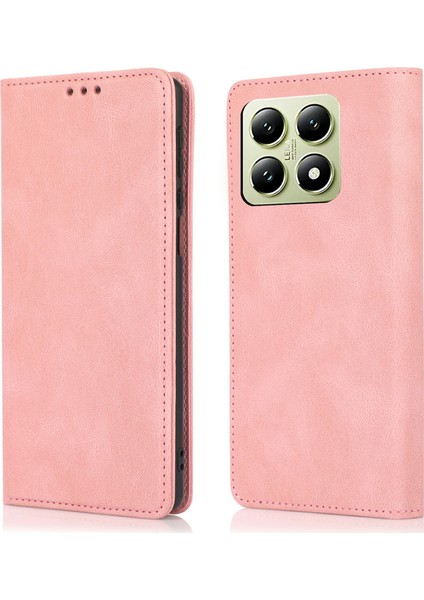 Xiaomi 14T Pro Cüzdan Manyetik Kapanışlı Deri Kapaklı Telefon Kılıfı (Yurt Dışından)