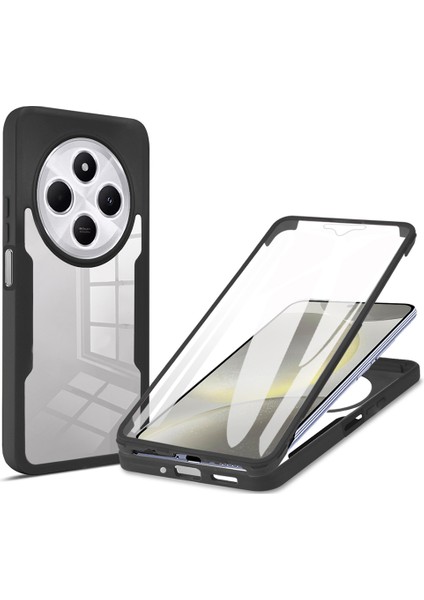 Xiaomi Redmi 14C 4g / Poco C75 4g Akrilik + Tpu Şeffaf Kılıf ve Pet Ekran Filmi (Yurt Dışından)