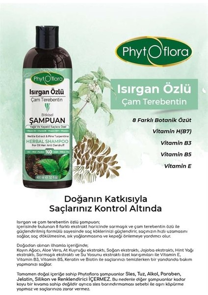 Isırgan Özlü Çam Terebentin Özlü Bitkisel Şampuan fırsatları