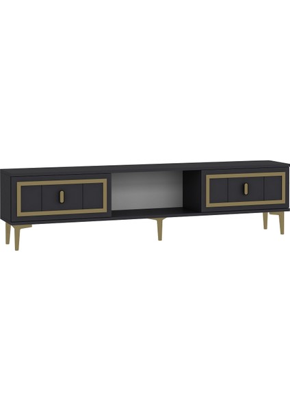 Orionct Tv Sehpası antrasit-altın fırsatları