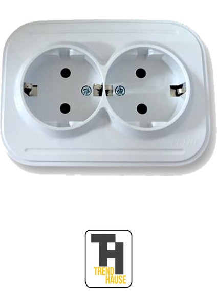 Sıva Altı 2'li Grup Priz – Estetik ve Güvenli Çiftli Priz modelleri