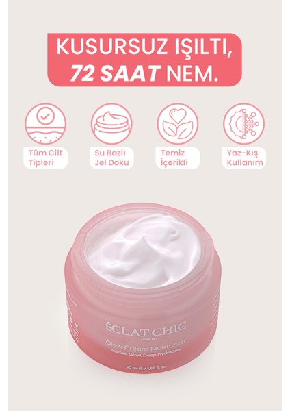 Nemlendirici Işıltı Kremi – Hyaluronik, Niasinamid ve Arbutin İçerikli | 50 ml | Tüm Ciltler fiyatları