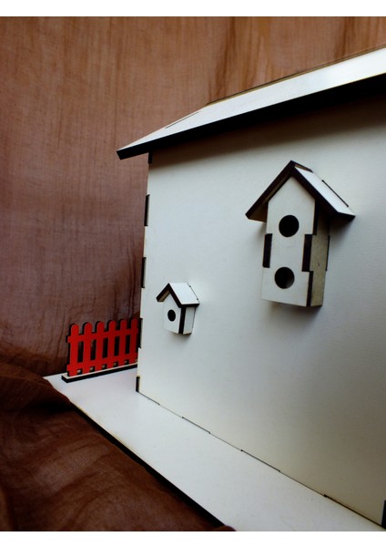 Ahşap Üçlü Kuş Evi Yuvası modelleri