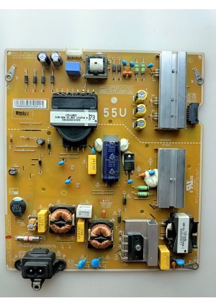 LGEAX67189101 (1.4), EAY64529401, Rev 1.0, 3PCR01941A, LGP55DJ-17U1, Lg 55UJ635V, Power Board, HC550DGG-ABSL3, Lg Display
