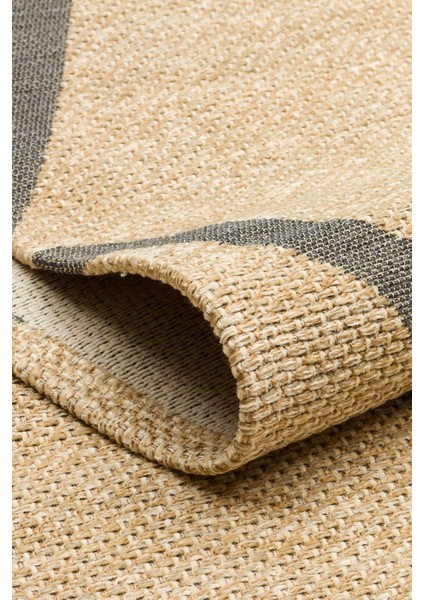 Bronx Brn 05 Natural Grey Hasır Görünümlü Kaymaz Tabanlı Dekoratif Kilim fiyatları