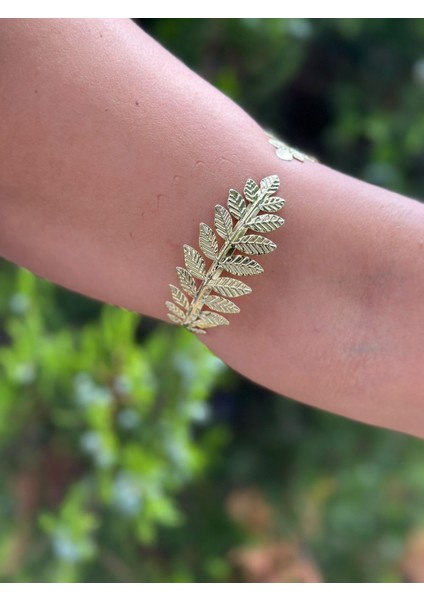 Çelik Kleopatra Yapraklı Kadın Kol Bilezziği fiyatları