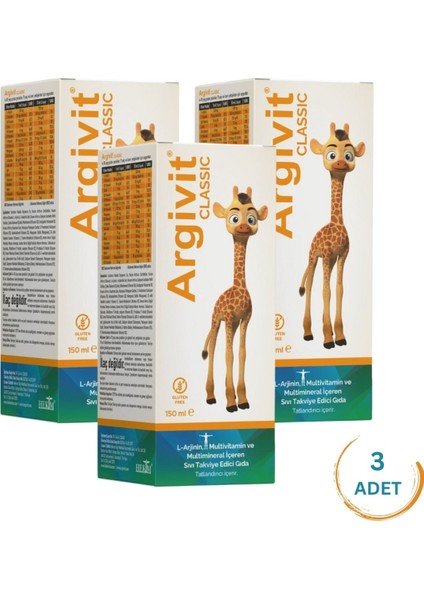 Multivitamin Şurup 150 ml x 3' Lü Paket